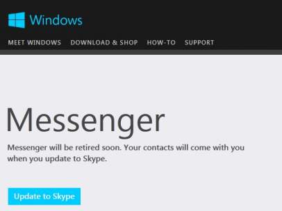 Cambio de Messenger a Skype
