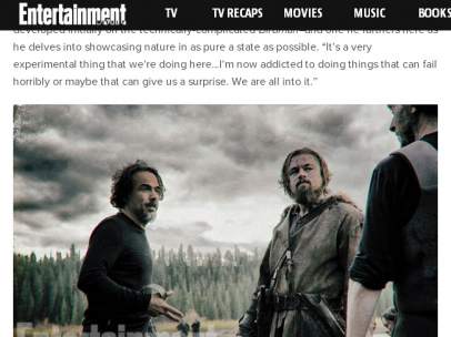 Alejandro González Iñárritu en 'The Revenant'