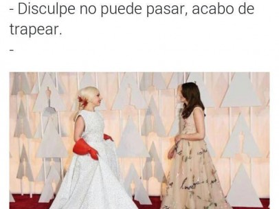 Meme de Lady Gaga en los Premios Oscar