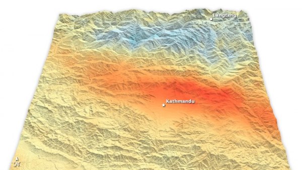 Cambios en la tierra producidos por el terremoto de Nepal Cambios en la tierra producidos por el terremoto de Nepal
