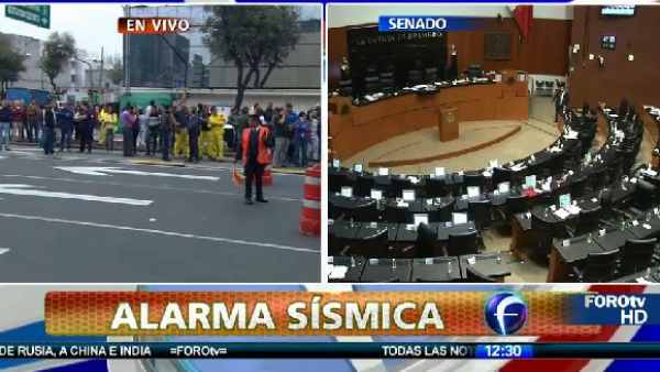 Alerta sísmica (pantallazo) Alerta sísmica (pantallazo)